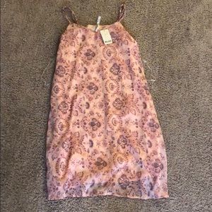 Pink dress with designs